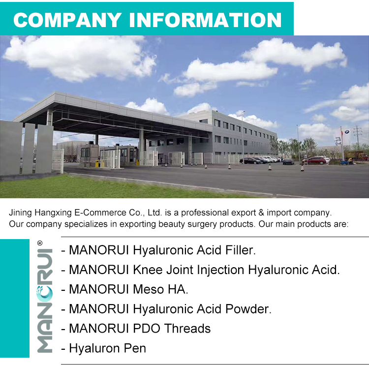 Cross Linked Hyaluronic Acid Filler 1ML Fine line For shallow wrinkles，such as crow's feet, and perioral lines.oral commissures, etc.