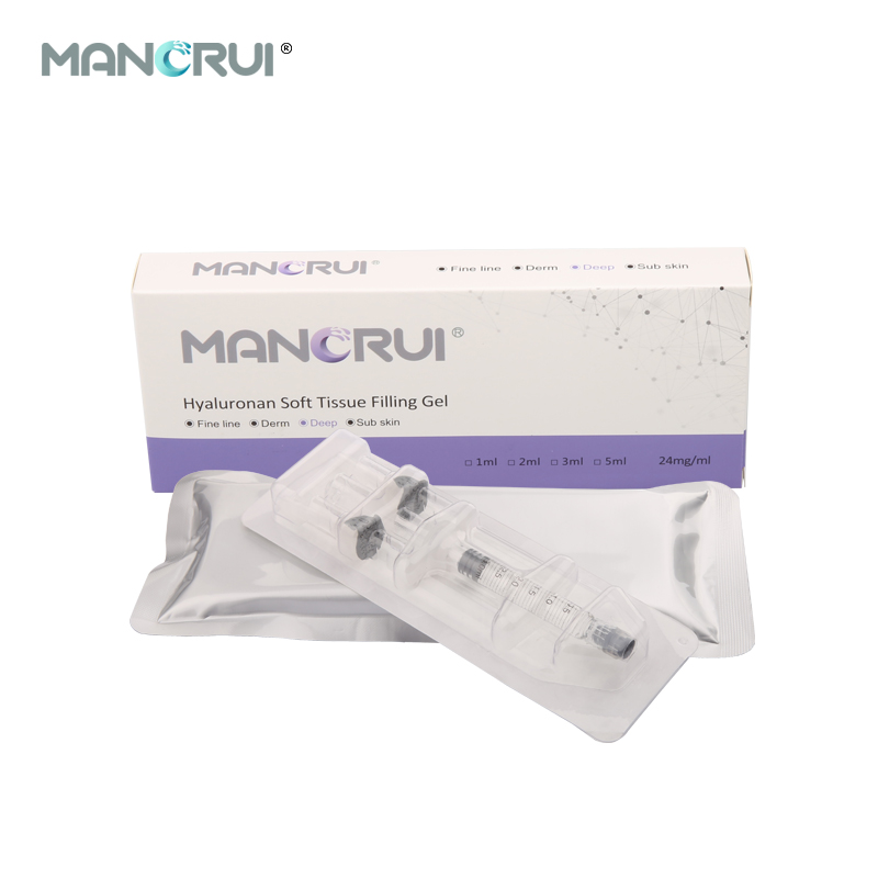 Deep 3ml Cross Linked hyaluronic acid filler for Deep wrinkles and lines ,Nasolabial folds, Marionette lines, Forehead wrinkles, Chin contour, Nose shape（Certified by CE and FDA.）