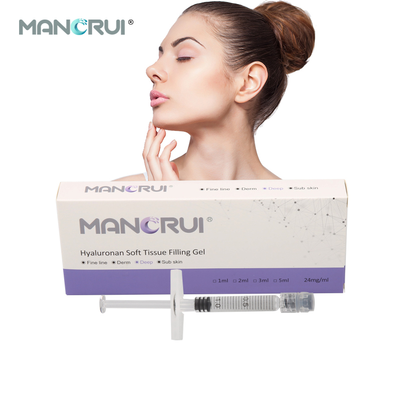 Deep 1ml Cross Linked Hyaluronic Acid Filler for Nose Shape, Chin Contour & Wrinkle Removal – Nasolabial, Marionette, Forehead Lines, Structural volume loss lines
