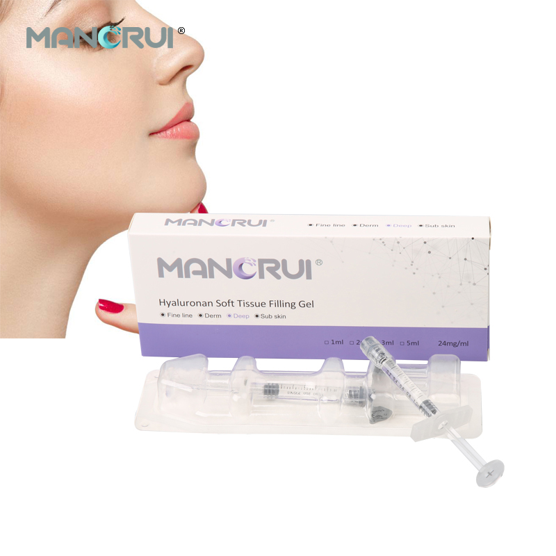 Deep 1ml Cross Linked Hyaluronic Acid Filler for Nose Shape, Chin Contour & Wrinkle Removal – Nasolabial, Marionette, Forehead Lines, Structural volume loss lines