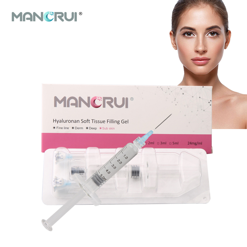 Crosslinked Hyaluronic Acid Filler Subskin 5ml Cheek enhancer, Chin Filler, Breast enlargement（Certified by CE and FDA.）